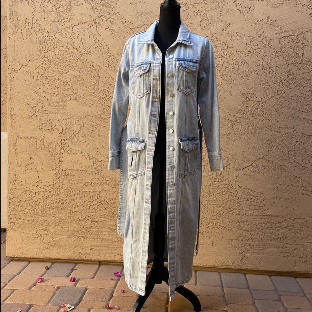Zara Denim Trench Coat